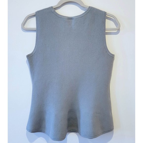 Ann Taylor Factory Sleeveless Peplum Knit Sweater Shell Tank Top XS - Picture 3 of 6